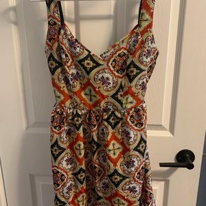 Cute tie back boho dress